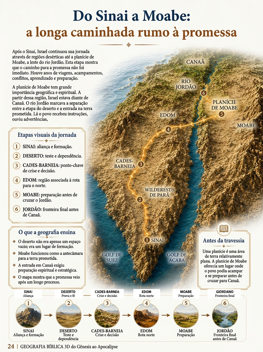 Tela do aplicativo: Do Sinai a Moabe: o longo caminho até a terra prometida