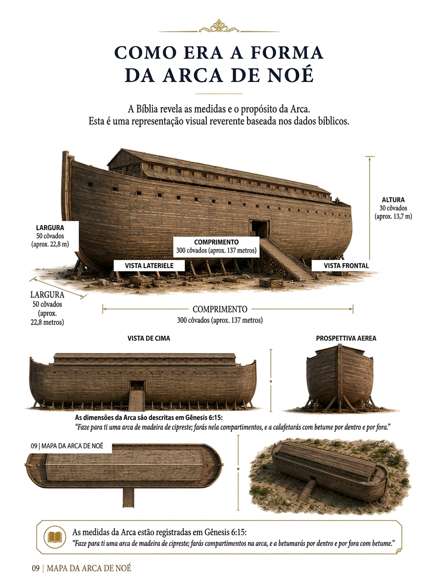 Tela do aplicativo: Qual era a forma da Arca de Noé